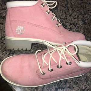 Timberland Nellie Chukka ankle boots in pink